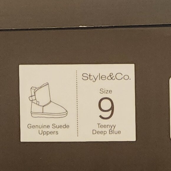 Style Co Teenyy Cold-Weather Booties Deep Blue from Macy’s - C016 - Picture 8 of 9